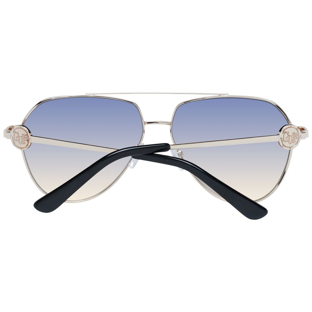 Sonnenbrille aus Goldmetall