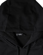 Schwarzer Medusa Druck Baumwolle HoodiePullover Sweatshirt Pullover