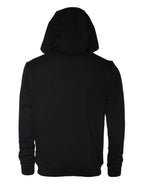 Schwarzer Medusa Druck Baumwolle HoodiePullover Sweatshirt Pullover