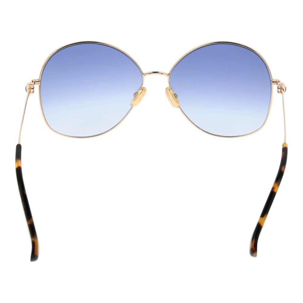 Goldfarbene Sonnenbrille aus Metall 1053764