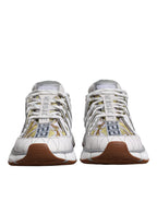 Weiß Trigreca Barocco Druck Low Top Turnschuhe Schuhe