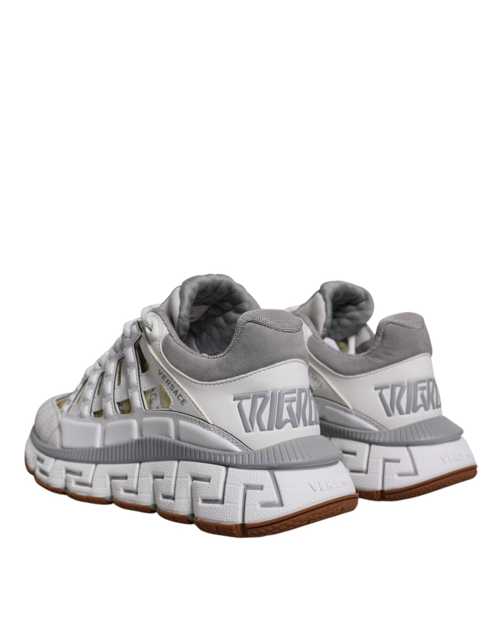 Weiß Trigreca Barocco Druck Low Top Turnschuhe Schuhe