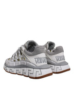 Weiß Trigreca Barocco Druck Low Top Turnschuhe Schuhe
