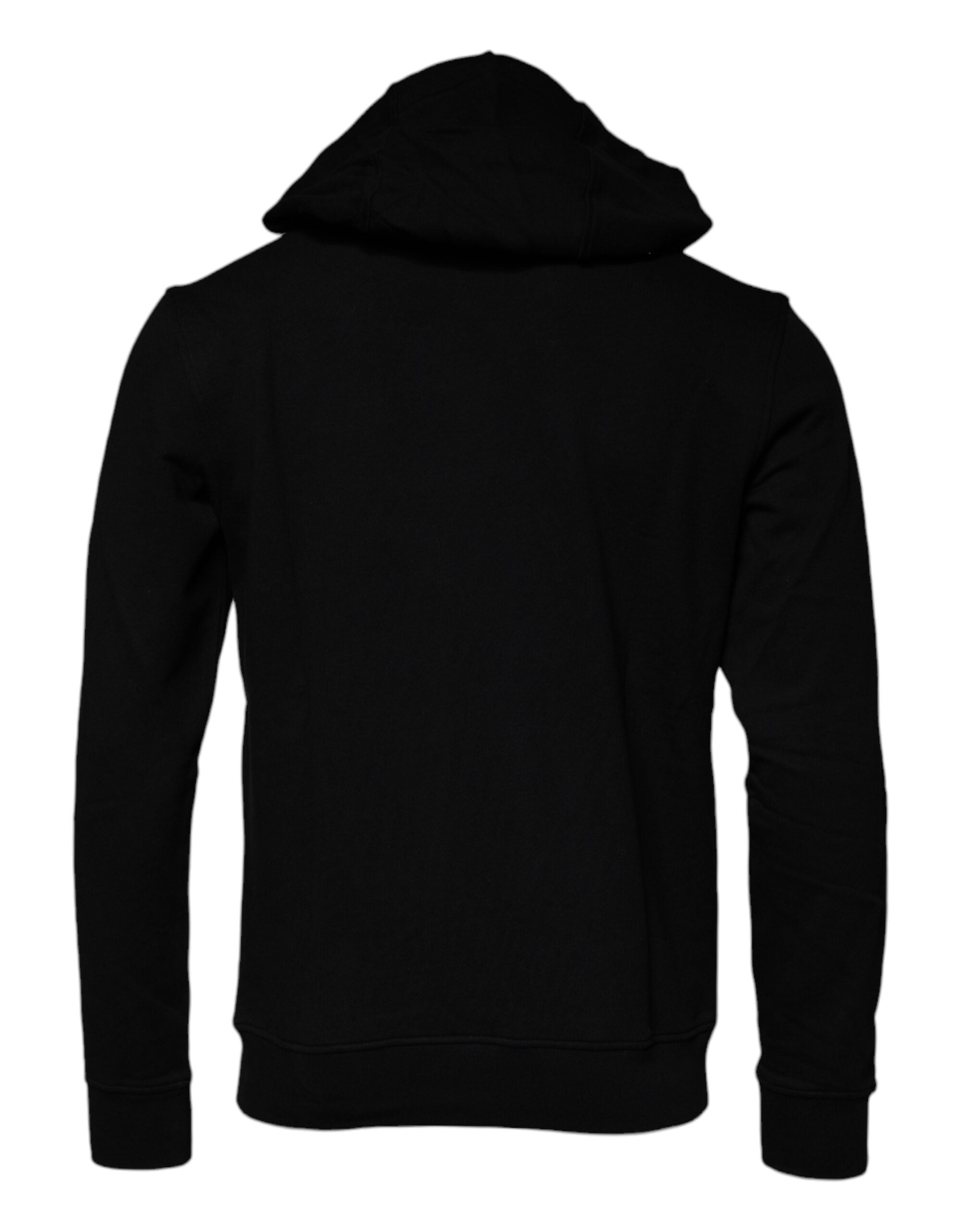 Schwarzer Medusa Baumwoll-Kapuzenpullover Pullover Sweatshirt Sweater
