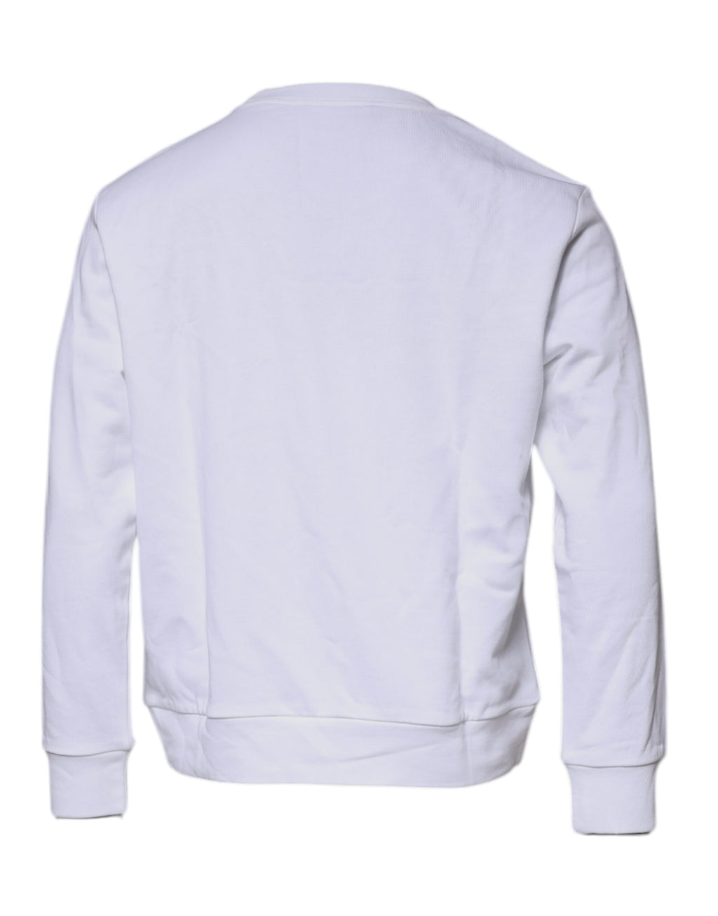 Weißer Pullover mit Medusa-Stickerei und Rundhalsausschnitt