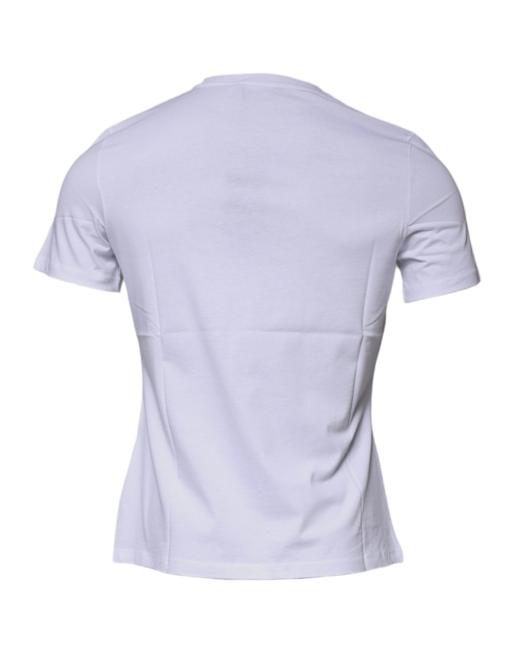 Weißes T-Shirt mit Rundhalsausschnitt und Medusa-Druck aus Baumwolle