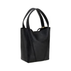 Schwarze Bos Taurus Kalbsleder Schultertasche
