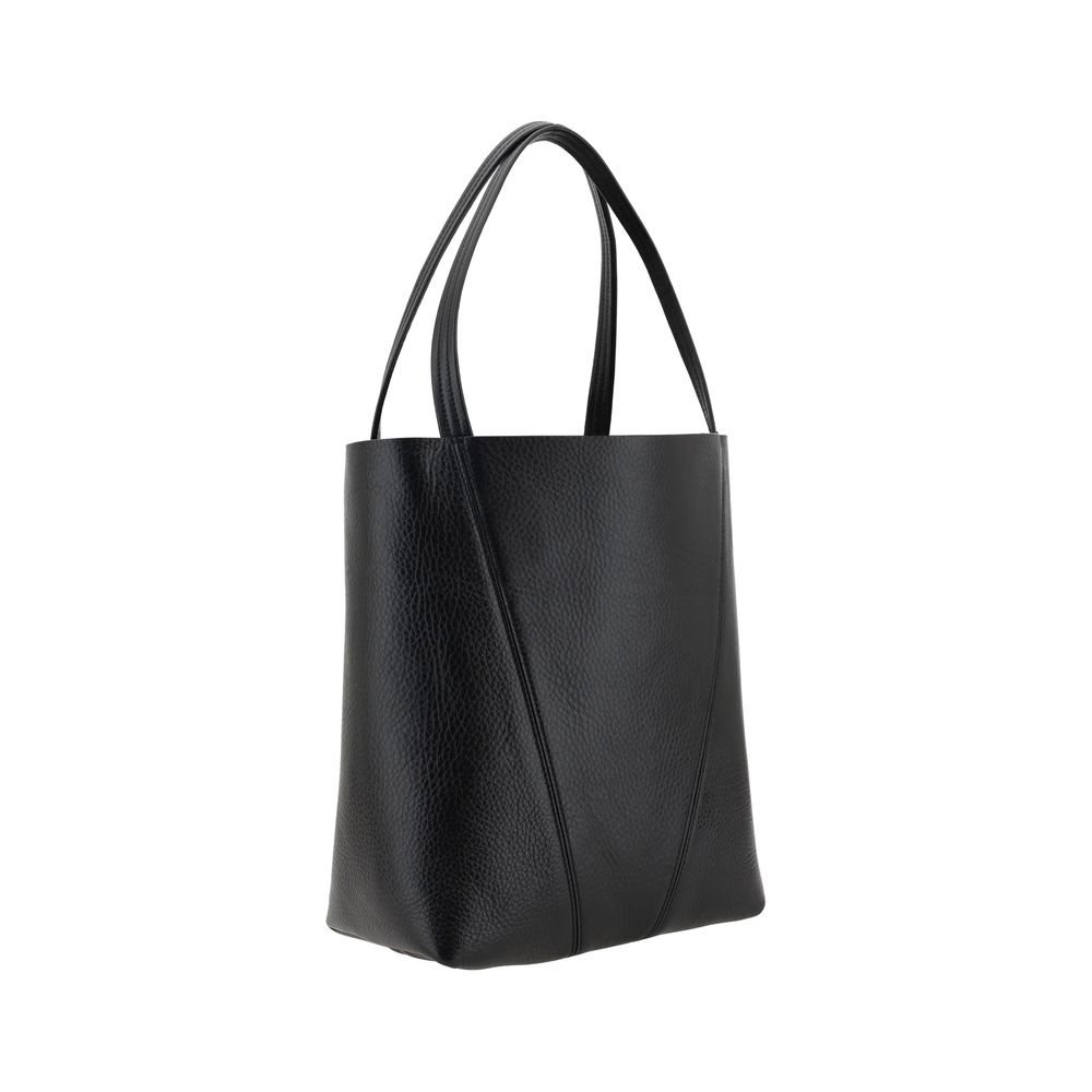 Schwarze Bos Taurus Kalbsleder Schultertasche