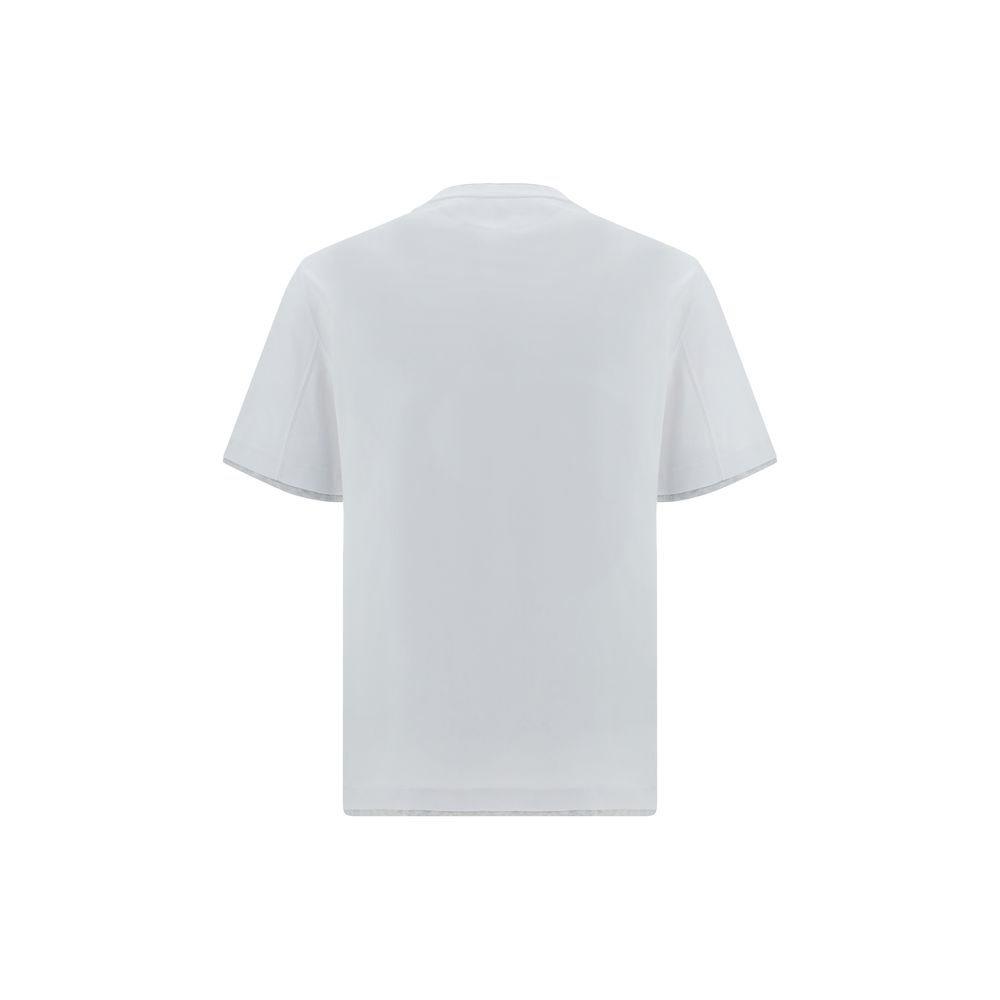 Weißes Baumwoll-T-Shirt