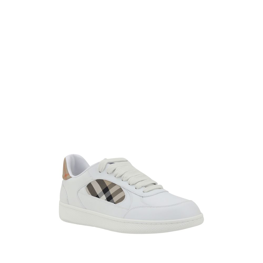 Weiße Low-Top-Sneaker aus Kalbsleder Bos Taurus