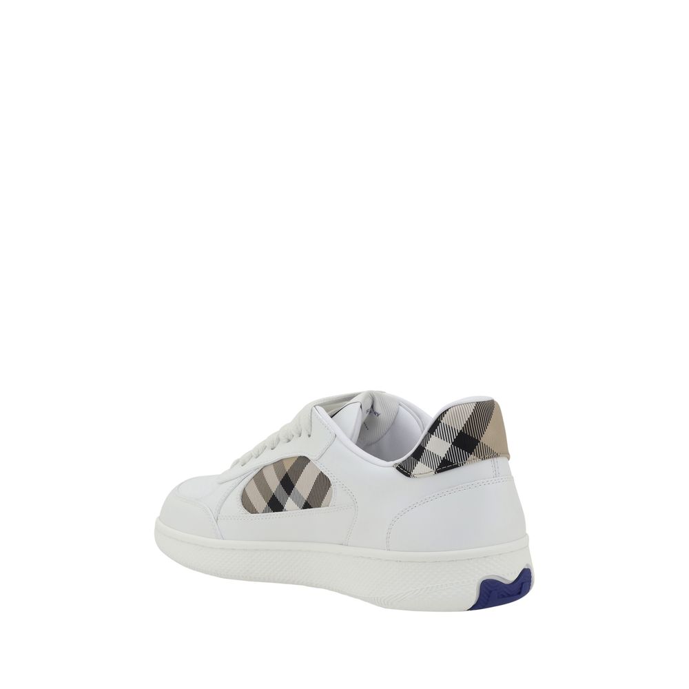 Weiße Low-Top-Sneaker aus Kalbsleder Bos Taurus