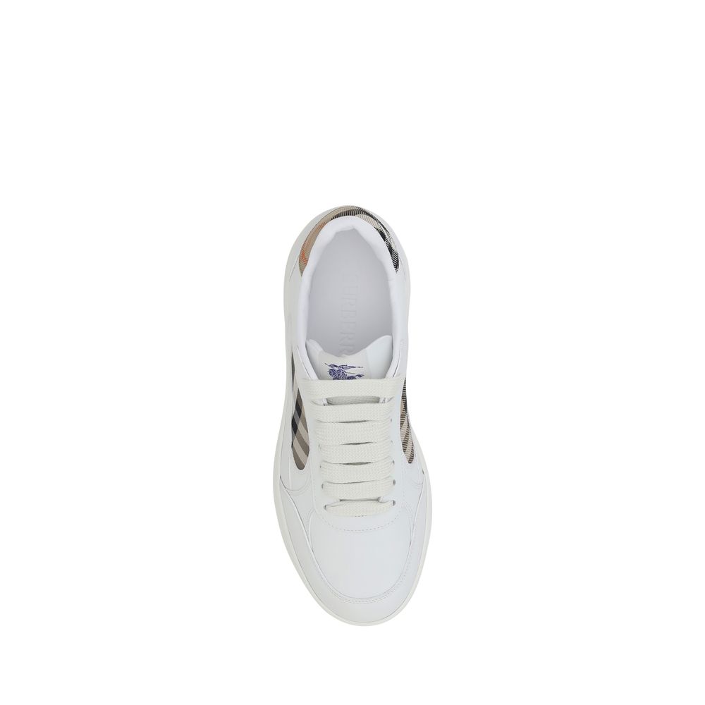 Weiße Low-Top-Sneaker aus Kalbsleder Bos Taurus