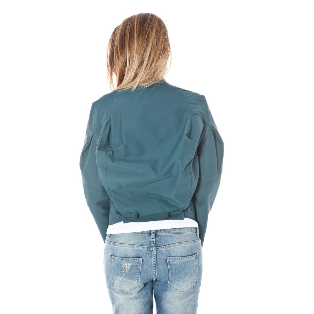 Grüne Polyamid Damen Jacke