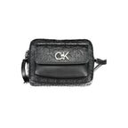 Schwarze Polyester Handtasche