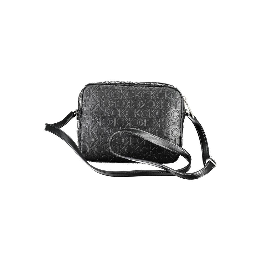 Schwarze Polyester Handtasche