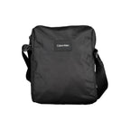 Schwarze Schultertasche aus Polyester 21349