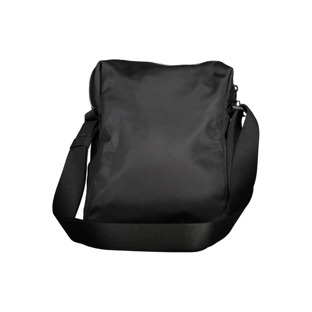 Schwarze Schultertasche aus Polyester 21349