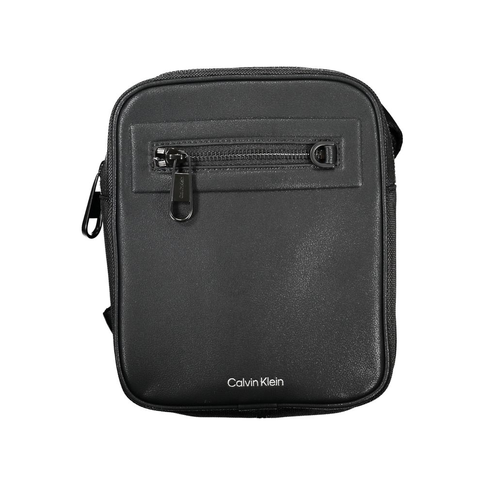 Schwarze Polyester Handtasche