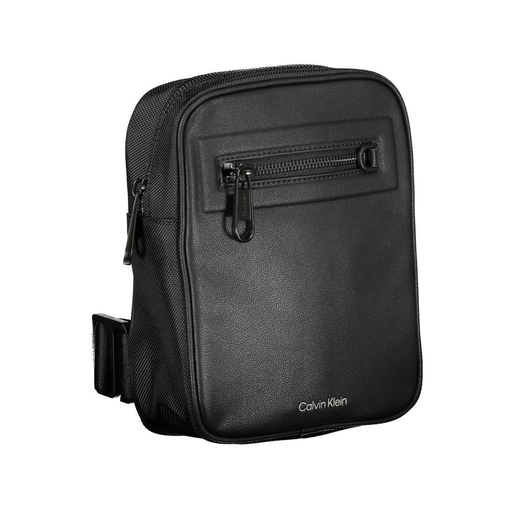 Schwarze Polyester Handtasche