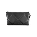Schwarze Polyester Handtasche