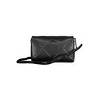 Schwarze Polyester Handtasche