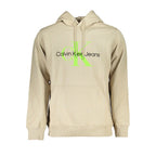 Beige Baumwoll-Sweatshirt für Herren