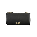 Schwarze Polyester Handtasche