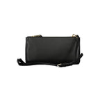Schwarze Polyester Handtasche
