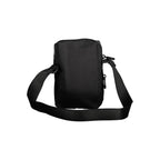 Schwarze Schultertasche aus Nylon