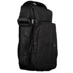 Schwarze Schultertasche aus Nylon
