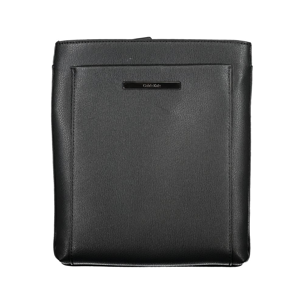 Schwarze Polyester Handtasche