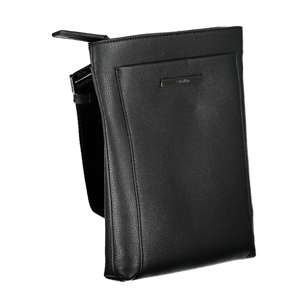 Schwarze Polyester Handtasche