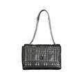 Schwarze Polyester-Handtasche