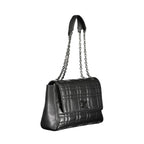 Schwarze Polyester-Handtasche