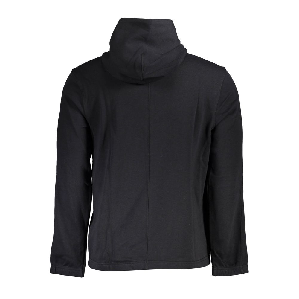 Schwarzer Baumwoll-Sweatshirt