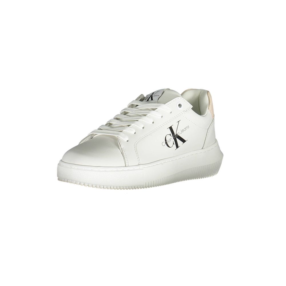 Weiße Leder-Sneaker für Damen