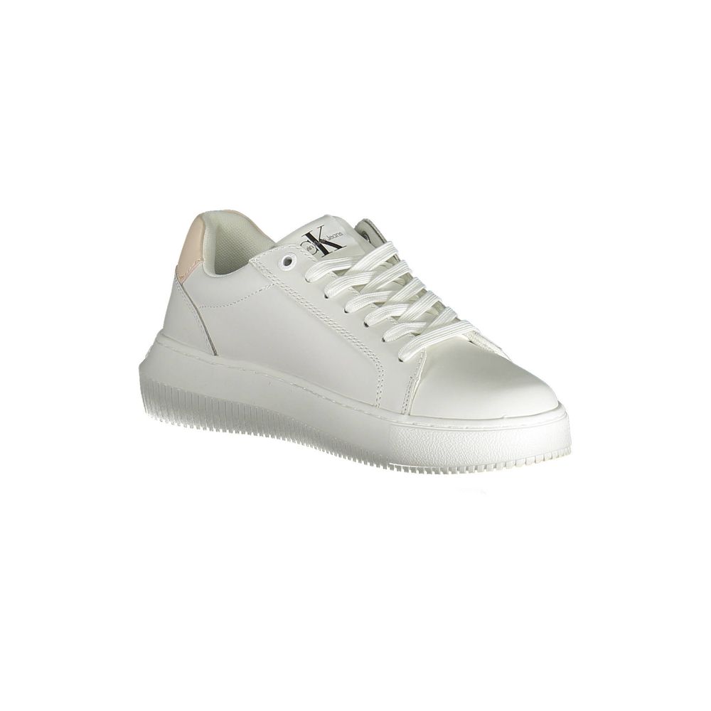Weiße Leder-Sneaker für Damen