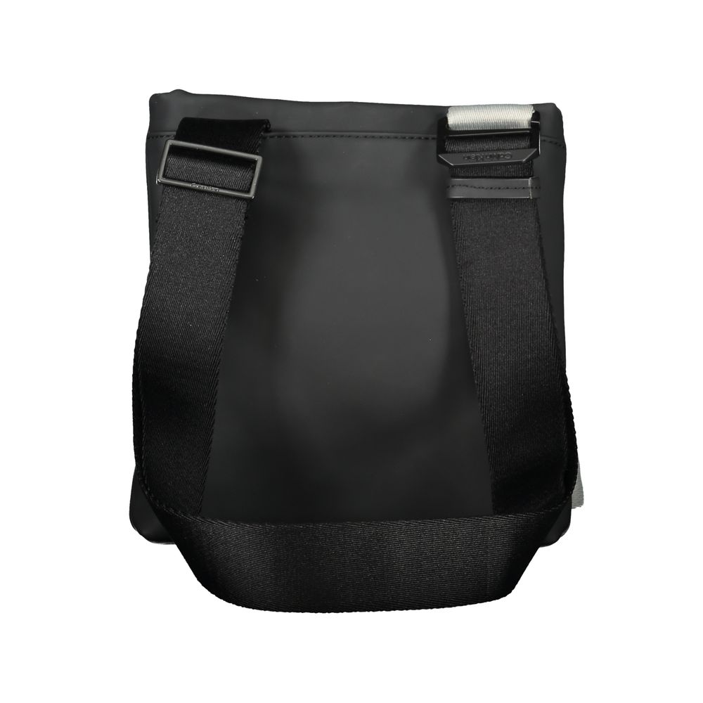 Schwarze Polyester Handtasche