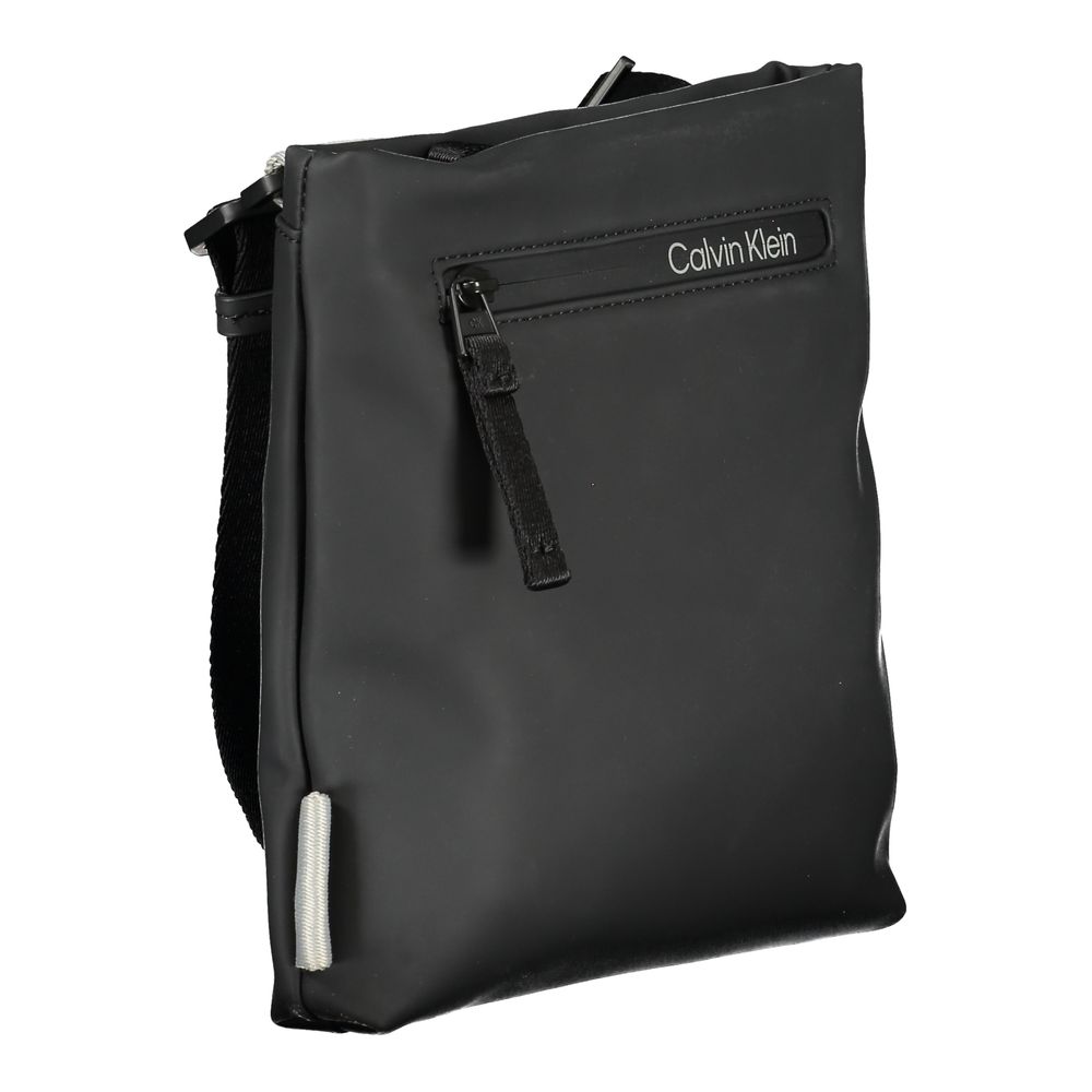 Schwarze Polyester Handtasche