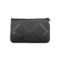 Schwarze Damen-Handtasche aus Polyurethan