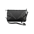Schwarze Damen-Handtasche aus Polyurethan