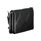 Schwarze Damen-Handtasche aus Polyurethan
