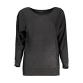Schwarzer Viskose-Pullover