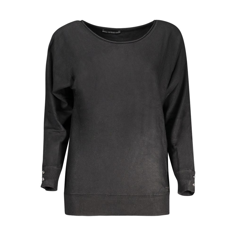 Schwarzer Viskose-Pullover