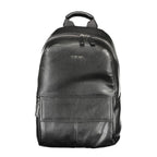 Schwarzer Rucksack aus Polyester für Herren