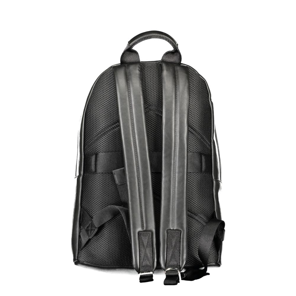 Schwarzer Rucksack aus Polyester für Herren