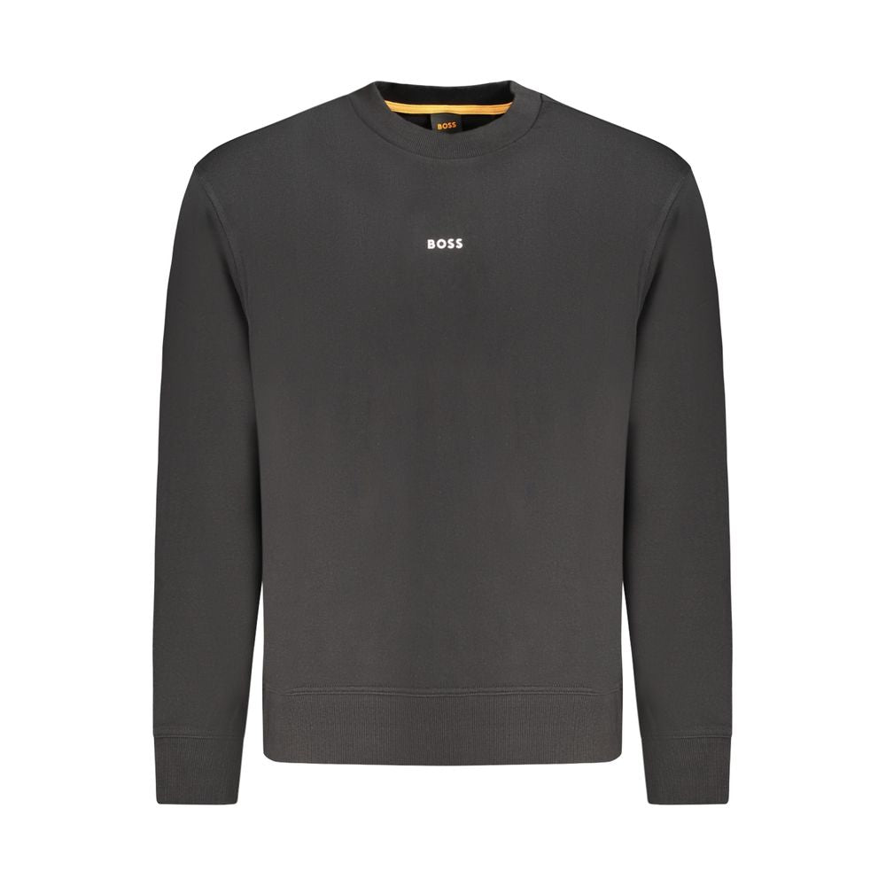 Schwarzer Baumwoll-Herren-Sweatshirt