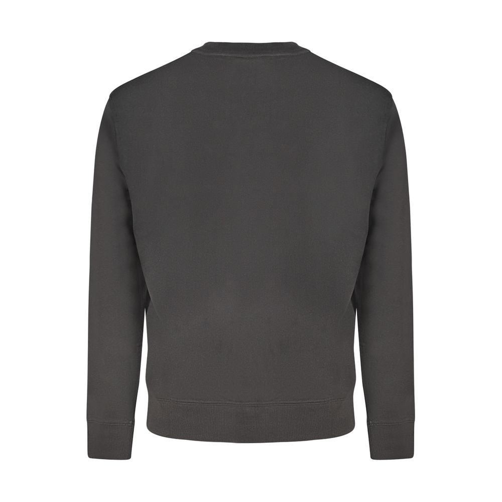 Schwarzer Baumwoll-Herren-Sweatshirt