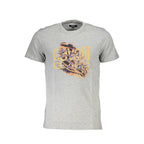 Grigio Baumwoll-T-Shirt für Herren