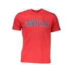 Rotes Baumwoll-T-Shirt für Herren